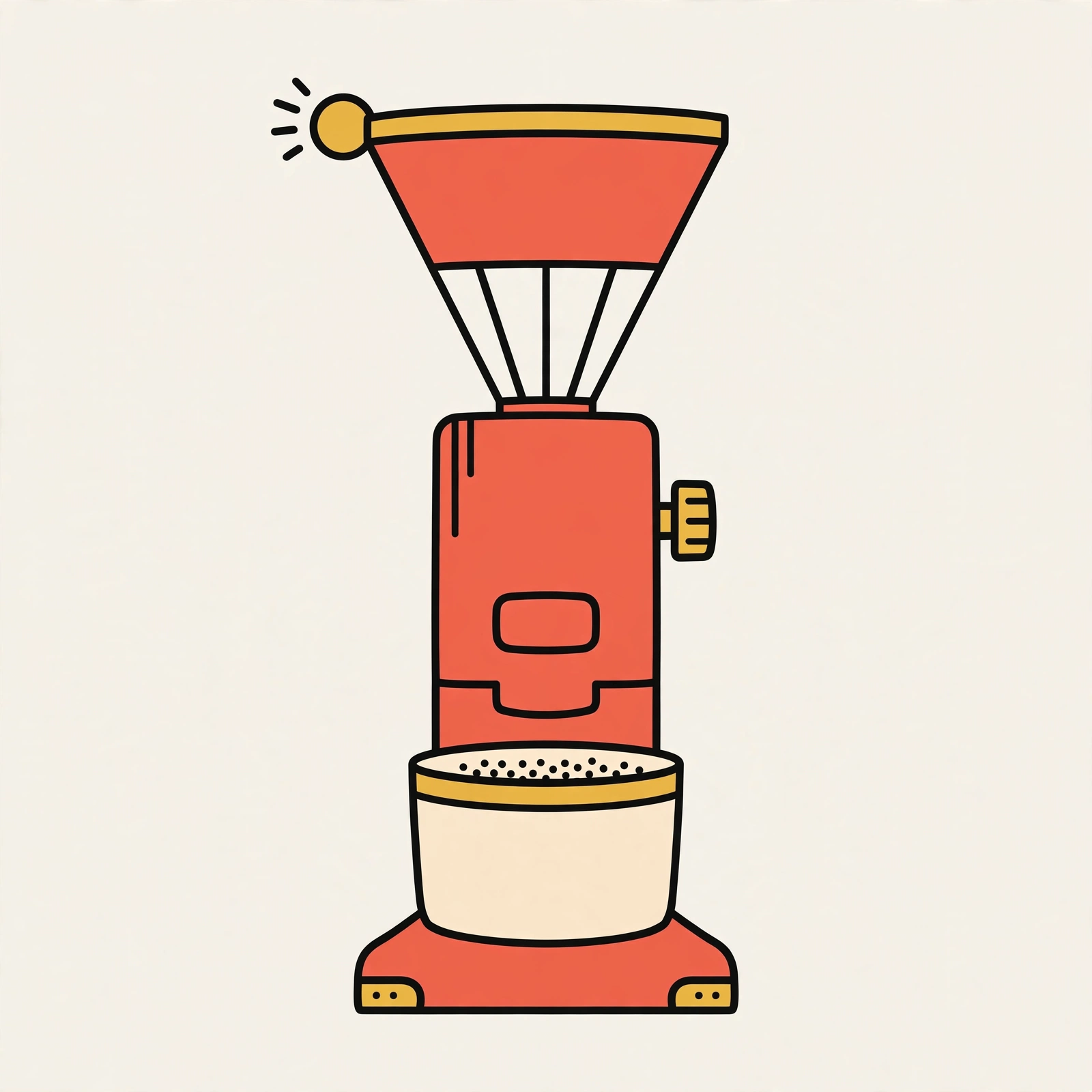 Illustration of Baratza Encore Conical Burr Coffee Grinder