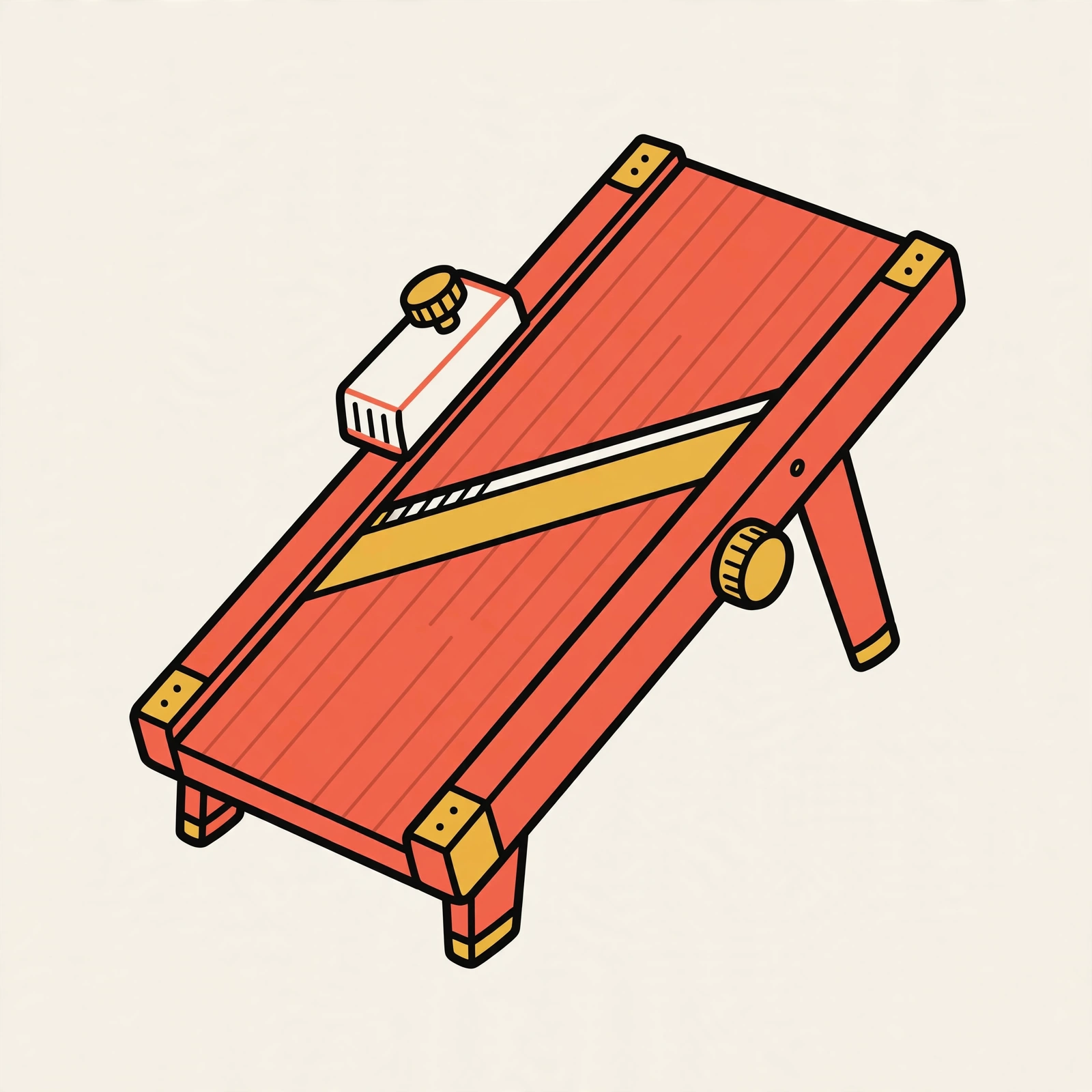 Illustration of Benriner Japanese Mandoline Slicer (BN-1)