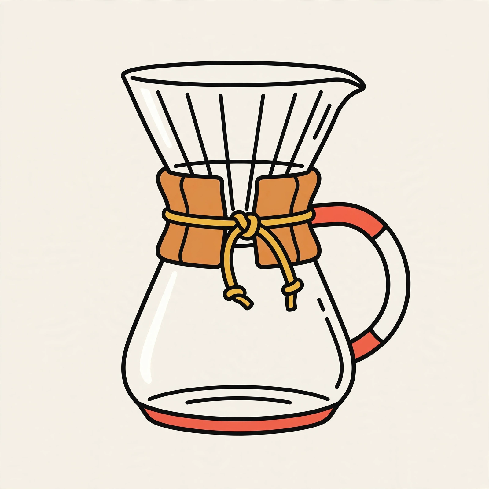 Illustration of Chemex Classic Series 6-Cup Coffeemaker