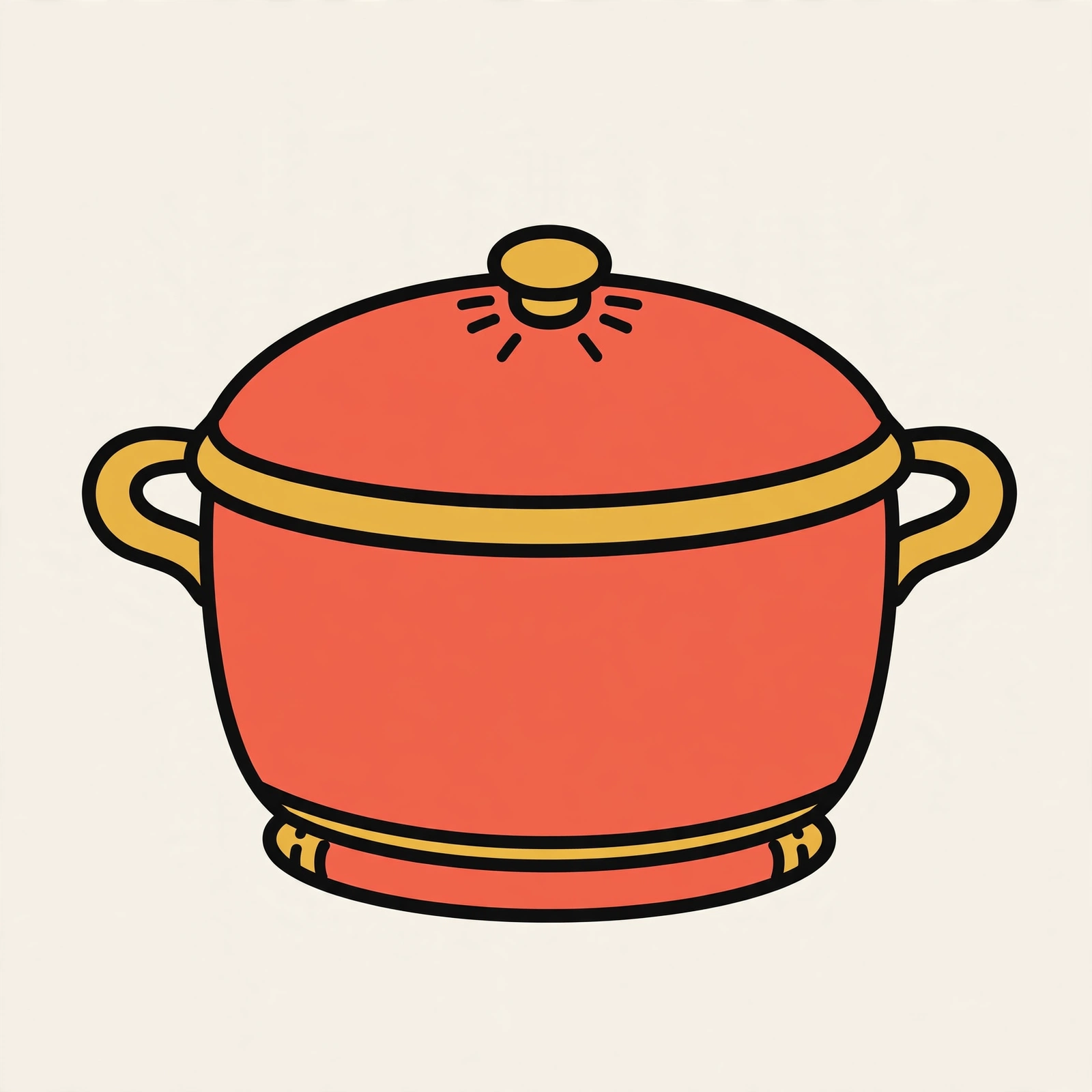 Illustration of Lodge 6-Qt Enameled Cast Iron Dutch Oven